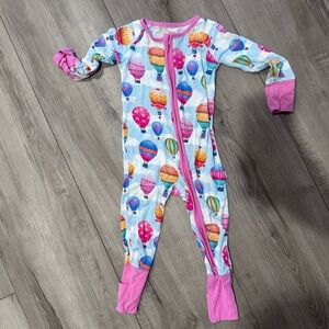 Little Sleepies Hot Air Balloon Kids One Piece - Pink and Blue
